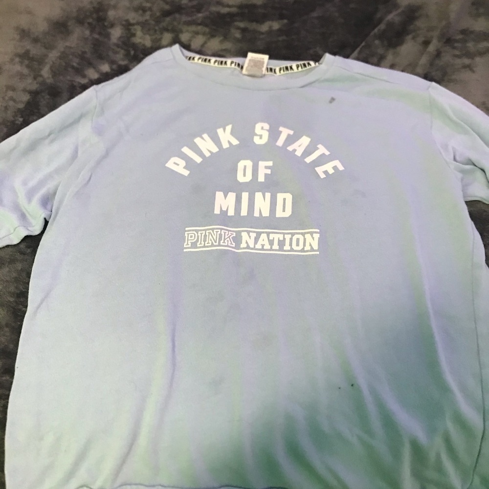 light purple long sleeve crew neck